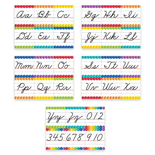 Creative Teaching Press Painted Palette Cursive Handwriting Alphabet Bulletin Board (7056)