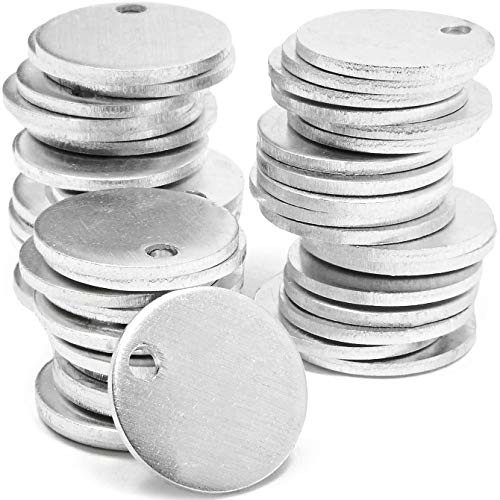 Bright Creations Metal Stamping Blanks Round 50 Count Silver