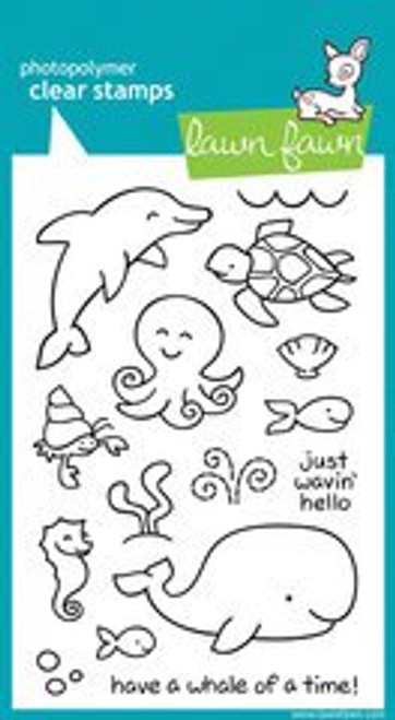 Lawn Fawn - Clear Acrylic Stamps - Critters in the Sea Lawn Fawn - Clear Acrylic Stamps - Critters in the Sea