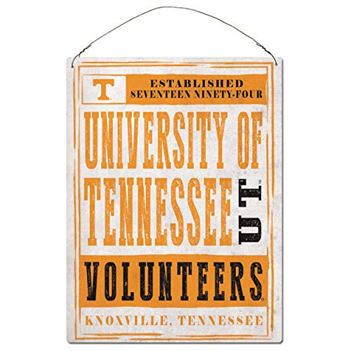 NCAA Legacy Tennessee Volunteers Large Rectangle Tin Sign 12x16 One Size Custom