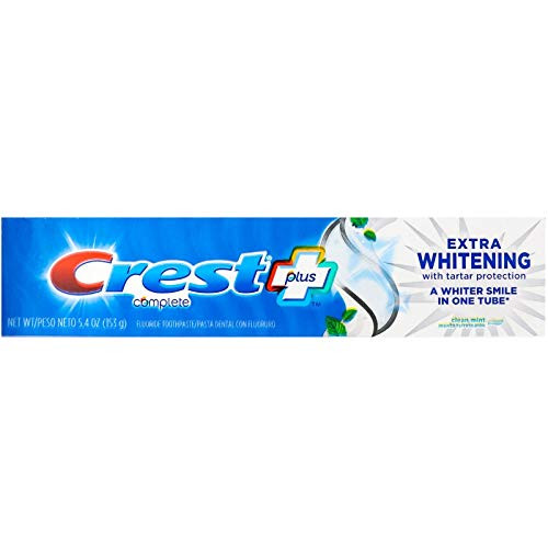 Crest Complete Extra Whitening Toothpaste with Tartar Protection Clean Mint 54 oz Pack of 2