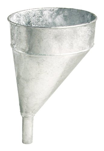 Plews  Edelmann 75002 Steel Galvanized Funnel  5 Quart Capacity
