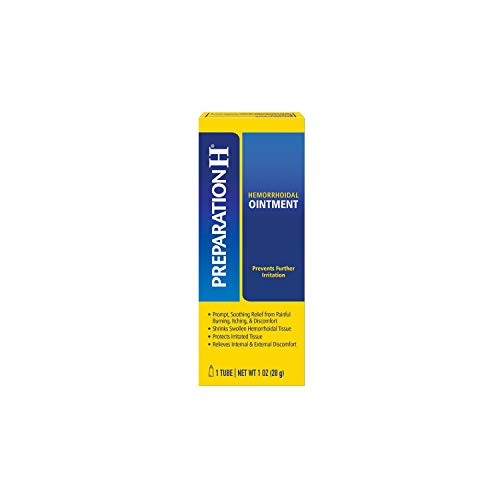 PREPARATION H Hemorrhoid Symptom Treatment Ointment Itching Burning  Discomfort Relief Tube 10 Ounce