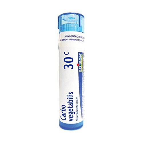 Boiron Carbo Vegetabilis 30C 80 Pellets Homeopathic Medicine for Bloating and Gas