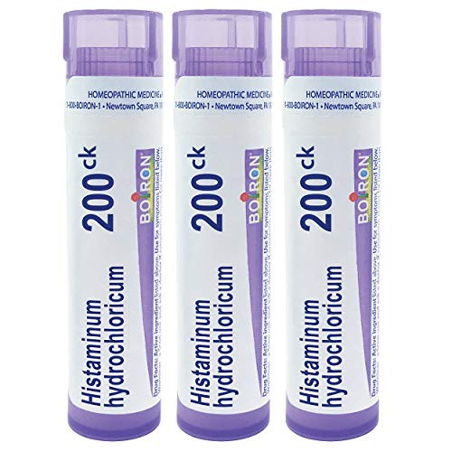 Boiron Histaminum hydrochloricum 200ck 80 pellets homeopathic Medicine for Allergies 3 Count Boiron Histaminum hydrochloricum 200ck 80 pellets homeopathic Medicine for Allergies 3 Count
