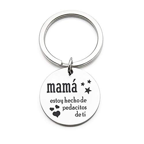 Mama Keychain Gift for Mom Grandma Wife Keychains Key Ring Jewelry for Mothers Day Birthday Christmas Gifts from Daughter Son
