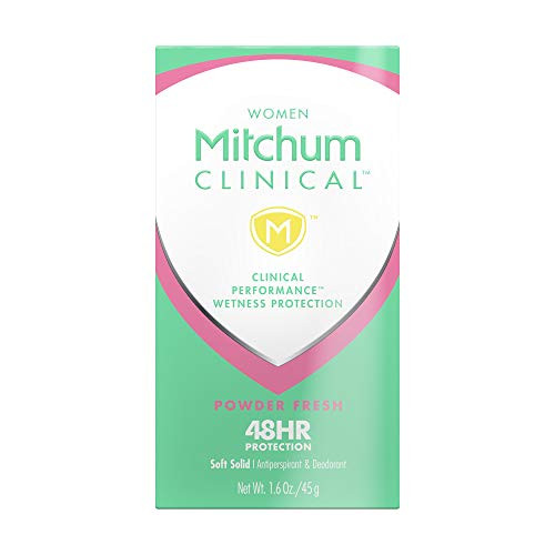 Mitchum Women Clinical Soft Solid Antiperspirant Deodorant Powder Fresh 16 Ounce Pack of 1 Mitchum Women Clinical Soft Solid Antiperspirant Deodorant Powder Fresh 16 Ounce Pack of 1