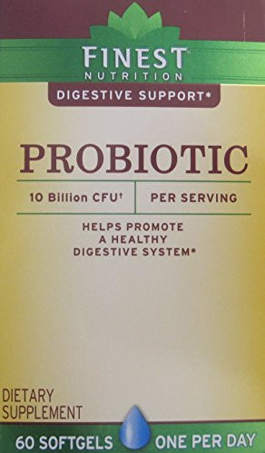 Finest Probiotic 10 Billion 60 Softgels each pack of 2