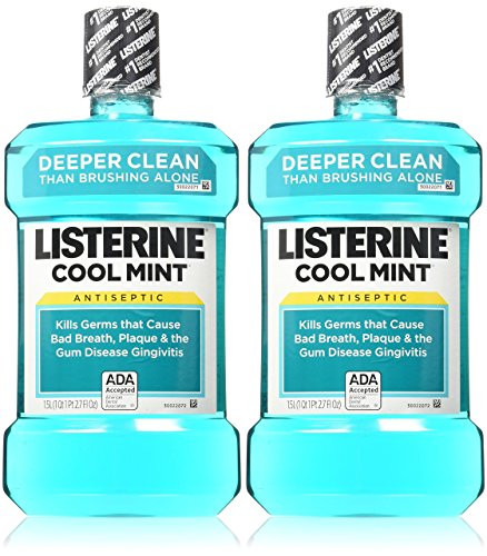 Listerine Antiseptic Cool Mint Mouthwash 15 L 5072 oz Pack of 2
