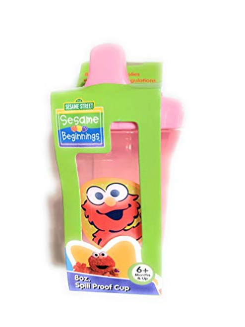 Sesame Street Sesame Beginnings 8oz Spill Proof Cups Elmo Pink Sesame Street Sesame Beginnings 8oz Spill Proof Cups Elmo Pink