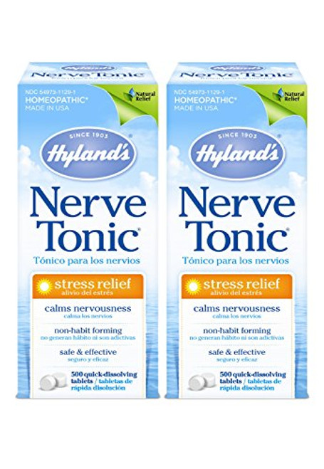 Hylands Nerve Tonic 500 Tablets Pack of 2