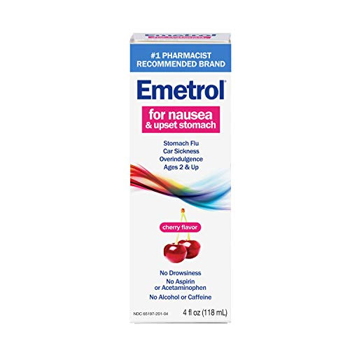 Emetrol Nausea and Upset Stomach Relief Liquid Medication Cherry  4 oz Bottle