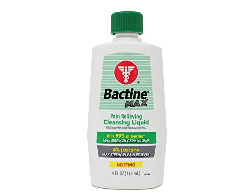 Bactine Max Pain Relieving Cleansing Liquid 4 Ounce