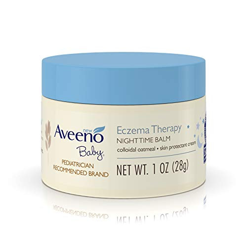 Aveeno Baby Eczema Therapy Nighttime Balm with Natural Colloidal Oatmeal for Eczema Relief 1 oz