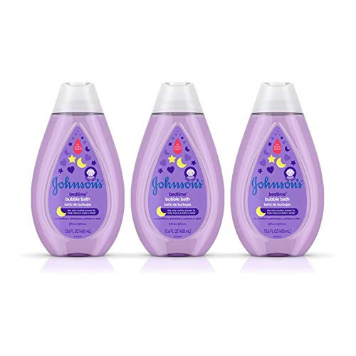 Johnsons Hypoallergenic Bedtime Baby Bubble Bath with NaturalCalm Aromas 136 fl Oz Pack of 3