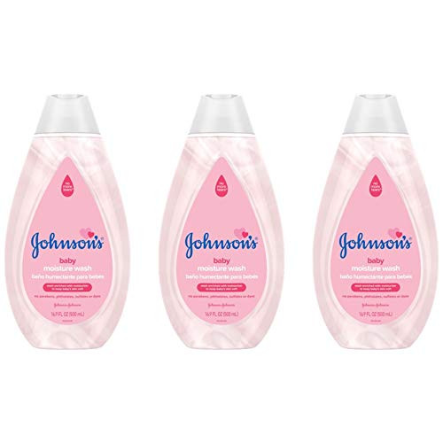 Johnsons Gentle Baby Body Moisture Wash TearFree SulfateFree 169 fl Oz Pack of 3