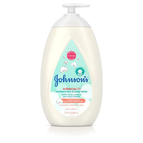 Johnsons CottonTouch Newborn Baby Face and Body Lotion Hypoallergenic and ParabenFree Moisturization for Babys Sensitive Skin Made with Real Cotton 271 fl oz Johnsons CottonTouch Newborn Baby Face and Body Lotion Hypoallergenic and ParabenFree Moisturization for Babys Sensitive Skin Made with Real Cotton 271 fl oz