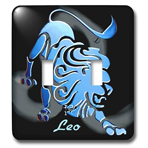 3dRose lsp9182 Leo Zodiac Sign Double Toggle Switch