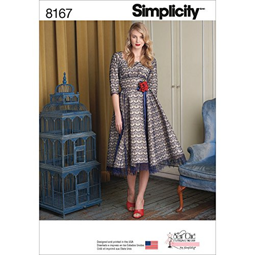 Simplicity Pattern 8167 Misses' Sew Chic Dress Size D5 (4-6-8-10-12)