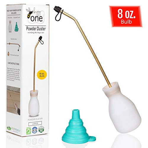 Bizzy One Pest Control Powder DusterExtra Large Diatomaceous Earth Bulb DusterPowder ApplicatorGarden ApplicatorBulb for Indoor and Outdoor Eco Friendly Pest Control