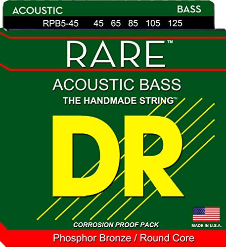 DR Strings Rare Phosphor Bronze Acoustic5 String Bass 45125