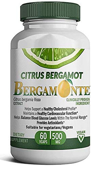 Citrus Bergamot Capsules 1000 mg per Serving Patented Bergamonte Vegan Cholesterol Lowering Products Support Extract Citrus Bioflavonoids Supplement for Healthy Cholesterol Levels 60 Capsules Citrus Bergamot Capsules 1000 mg per Serving Patented Bergamonte Vegan Cholesterol Lowering Products Support Extract Citrus Bioflavonoids Supplement for Healthy Cholesterol Levels 60 Capsules