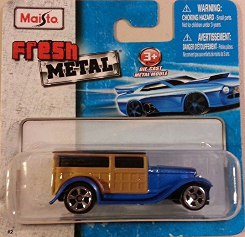 Maisto Fresh Metal DieCast Vehicles ~ 1932 Ford Wood Panel Van Truck Blue
