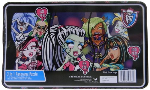 Monster High Panorama Puzzle in a Tin, 211 Pieces Total