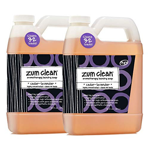 Indigo Wild Zum Clean Laundry Soap CedarLavender 32 Fluid Ounce Set of 2 Indigo Wild Zum Clean Laundry Soap CedarLavender 32 Fluid Ounce Set of 2