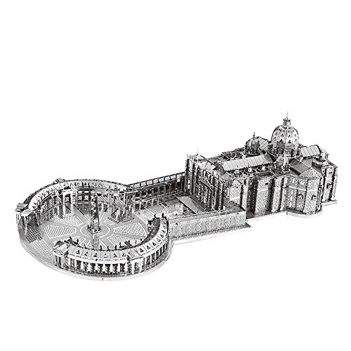 MoTu 3D Metal Puzzle St Peters Basilica Assemble Model Kits B32202 DIY 3D Laser Cut Jigsaw Toy MoTu 3D Metal Puzzle St Peters Basilica Assemble Model Kits B32202 DIY 3D Laser Cut Jigsaw Toy