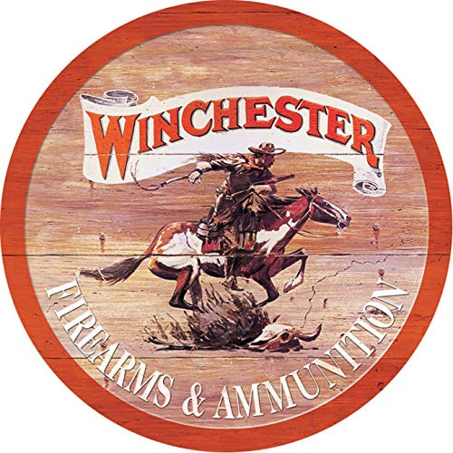 Desperate Enterprises Winchester Express Round Tin Sign 1175 Diameter
