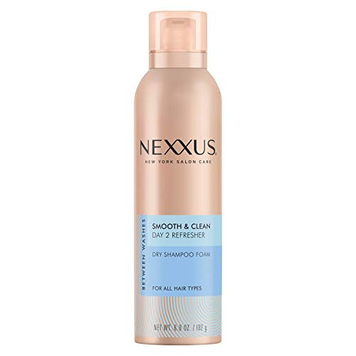 Nexxus Between Washes Dry Shampoo Foam for oily hair Smooth Clean instantly refreshes hair 68 oz Nexxus Between Washes Dry Shampoo Foam for oily hair Smooth Clean instantly refreshes hair 68 oz