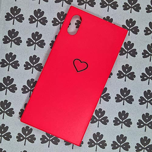 Apple iPhone 8 Plus Case iPhone 7 Plus Cover Sweet Love Metal Heart TPU Soft Square Phone Case Back Cover for iPhone 87 Plus Red for iPhone 87 Plus 55
