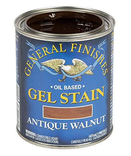 General Finishes Oil Base Gel Stain 1 Pint Antique Walnut