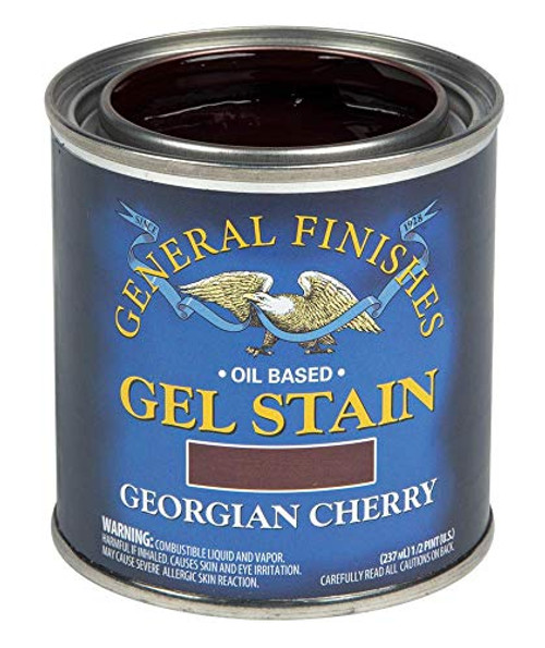 General Finishes Oil Base Gel Stain 12 Pint Georgian Cherry