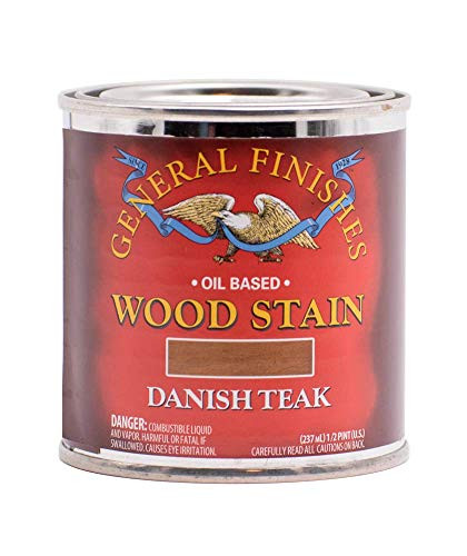 General Finishes Oil Based Penetrating Wood Stain 12 Pint Danish Teak