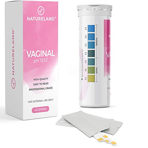 40 Strips Natureland Vaginal Health pH Test Strips Feminine pH Test Value Pack  Monitor Vaginal Intimate Health  Prevent Infection  Accurate Acidity  Alkalinity Balance