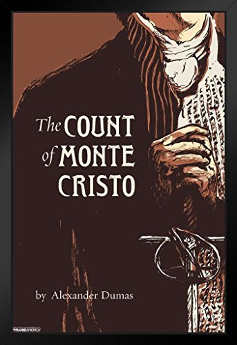 Pyramid America The Count of Monte Cristo Alexandre Dumas Black Wood Framed Art Poster 14x20