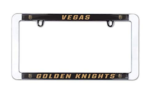 WinCraft NHL Vegas Golden Knights 6 x 12 inch Metal License Plate Frame WinCraft NHL Vegas Golden Knights 6 x 12 inch Metal License Plate Frame