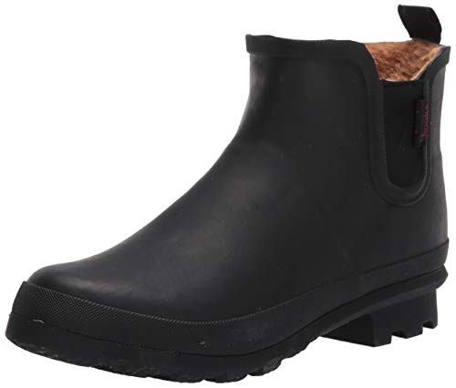 Chooka Womens Waterproof Plush Chelsea Bootie Chelsea BootBlack 6 medium