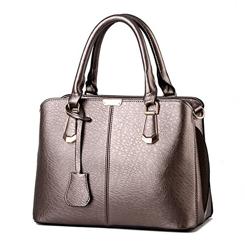 Purses and Handbags for Women Fashion Messenger Bag Ladies PU Leather Top Handle Satchel Shoulder Tote Bags metallic