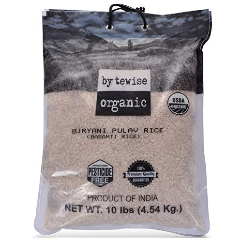 Bytewise Organic White Extra Long Basmati Rice 10 lbs
