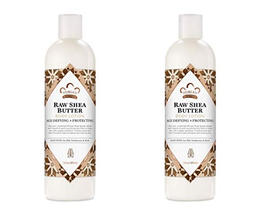 PACK OF 2  Nubian Raw Shea Butter Body Lotion 130 FL OZ