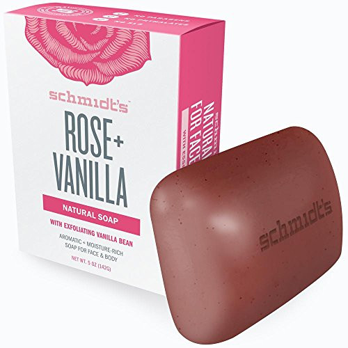 Natural Vegan Deep Cleansing Rose Vanilla Soap Bar for Face and Body 5 oz Natural Vegan Deep Cleansing Rose Vanilla Soap Bar for Face and Body 5 oz