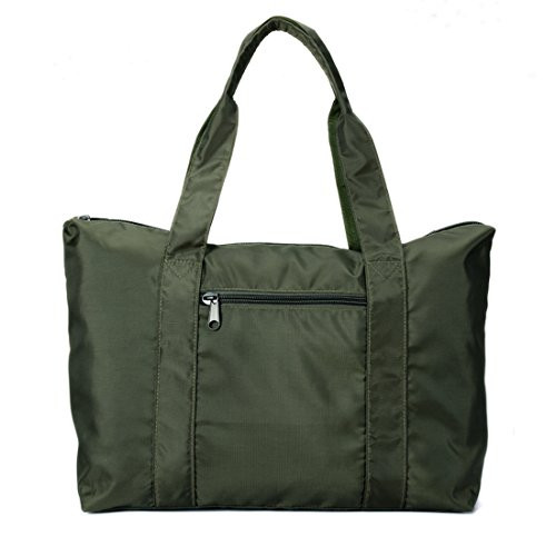 Leberna Travel Packable Luggage Lightweight  Foldable Duffel Bag Tote Bag Green