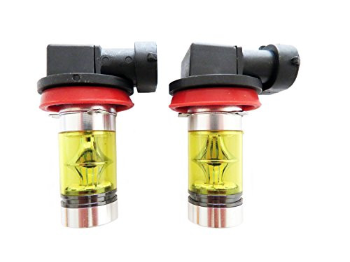 4300K Yellow H11 H8 Fog Light 2323 LED 100W Driving Projector DRL Bulbs