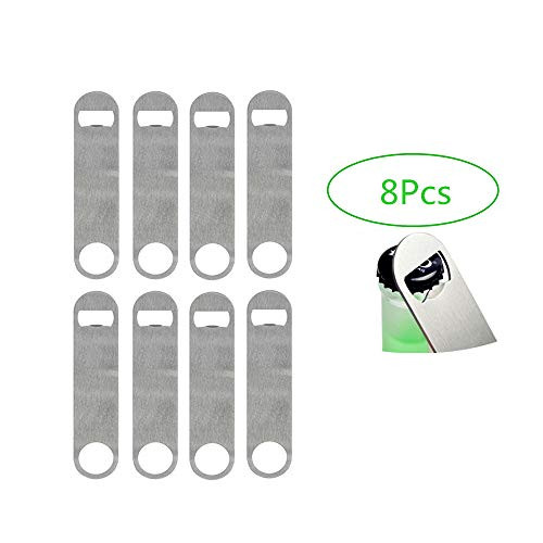 7 Inch Heavy Duty Stainless Steel Flat Beer Bottle Opener bartender Bottle Opener for Kitchen, Bar or Restaurant(8Pcs) 7 Inch Heavy Duty Stainless Steel Flat Beer Bottle Opener bartender Bottle Opener for Kitchen, Bar or Restaurant(8Pcs)