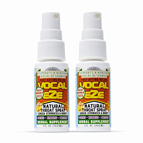 Vocal Eze Throat Spray Relieve Sore Hoarse Fatigue Dryness of Throat Herbal Immune Support All Natural Ingredients 2 Vocal Eze Throat Spray Relieve Sore Hoarse Fatigue Dryness of Throat Herbal Immune Support All Natural Ingredients 2