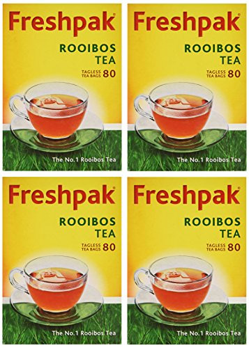 Freshpak Pure Rooibos Tea 80 Tagless Bags Pure Rooibos Tea Not a Rooibos Infusion 4 X Pack