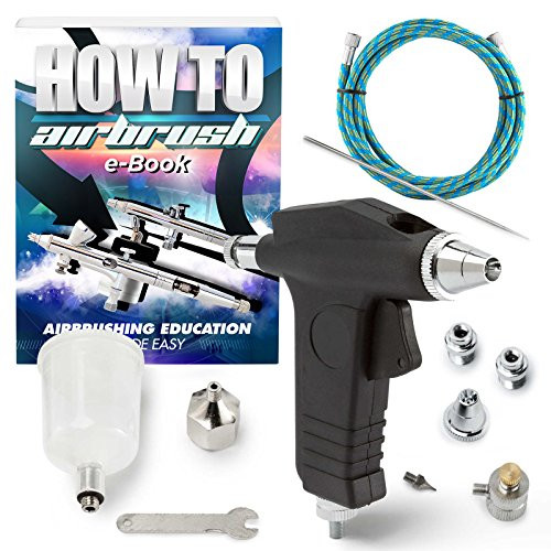 PointZero Trigger Style 2cc GravityFeed Airbrush 2 Tip Set 3mm 5mm PointZero Trigger Style 2cc GravityFeed Airbrush 2 Tip Set 3mm 5mm